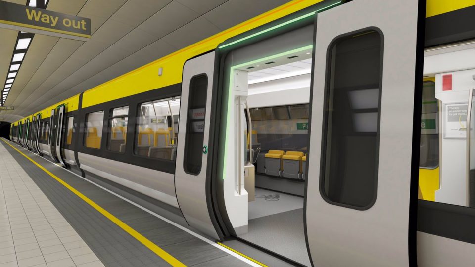 Level boarding example on Merseyrail